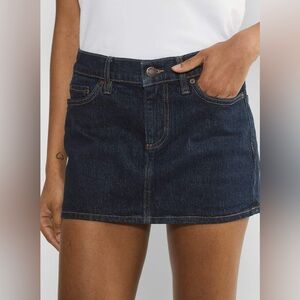 Denim Forum ALBA MICRO DENIM SKIRT in no stress dark blue